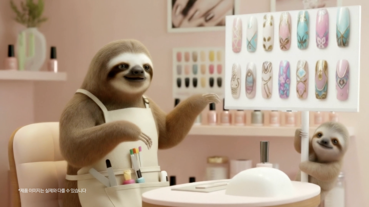 Samsung Electronics moving style (sloth)